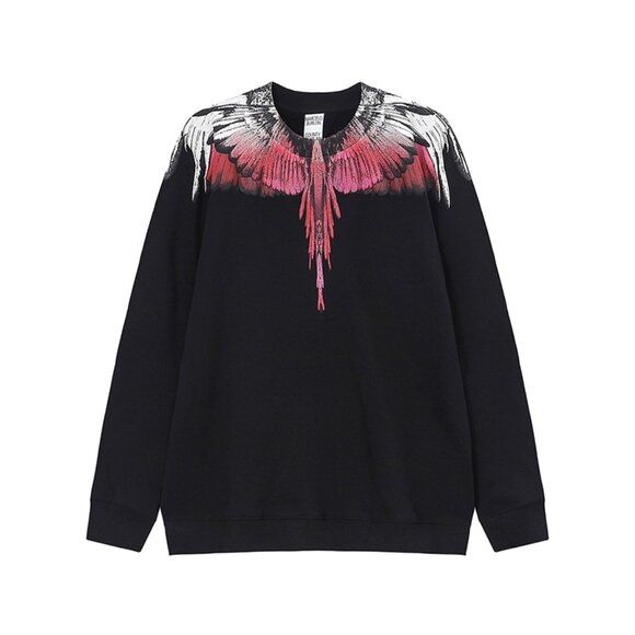 Marcelo Burlon County Of Milan Colorblock Wings Black Long Sleeve